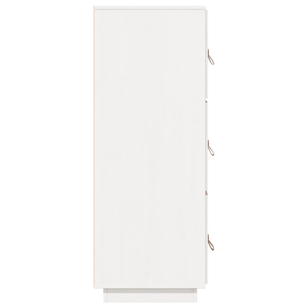 Buffet haut Blanc 34x40x108,5 cm Bois massif de pin - XIOS