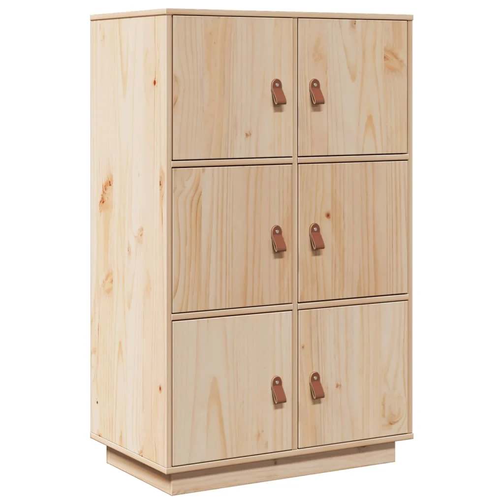 Buffet haut 67x40x108,5 cm Bois massif de pin - XIOS