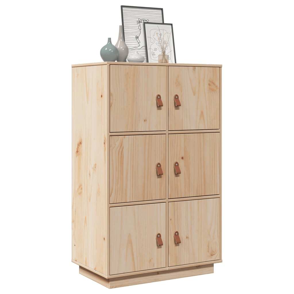 Buffet haut 67x40x108,5 cm Bois massif de pin - XIOS