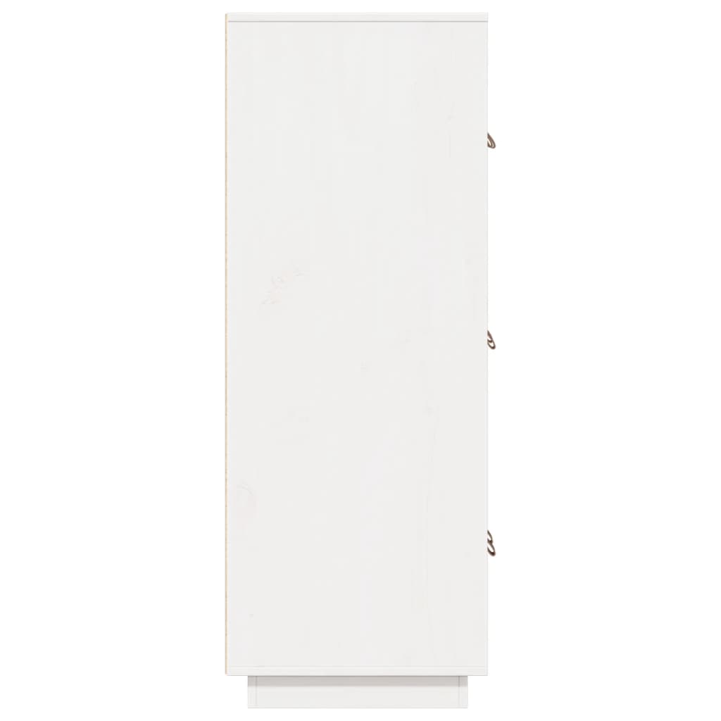 Buffet haut Blanc 67x40x108,5 cm Bois massif de pin - XIOS