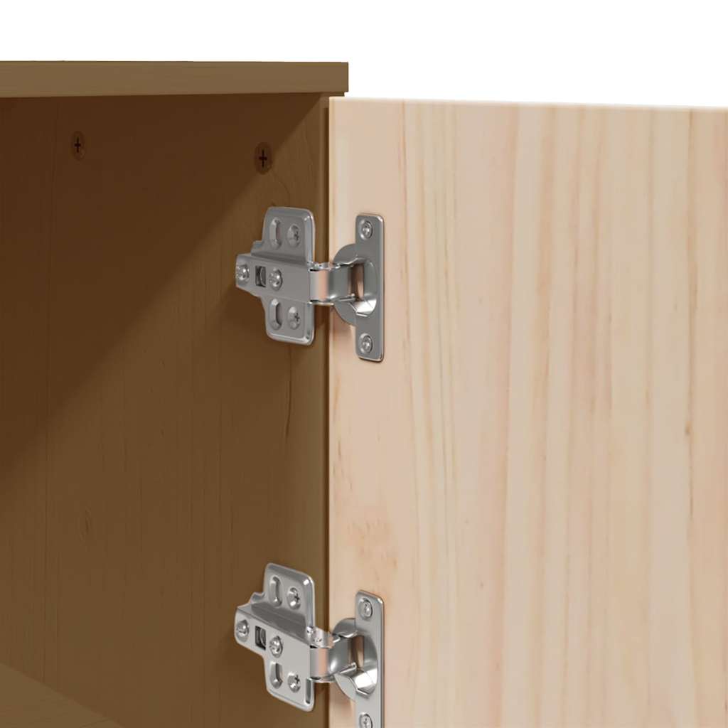 Buffet haut Marron miel 67x40x108,5 cm Bois massif de pin - XIOS