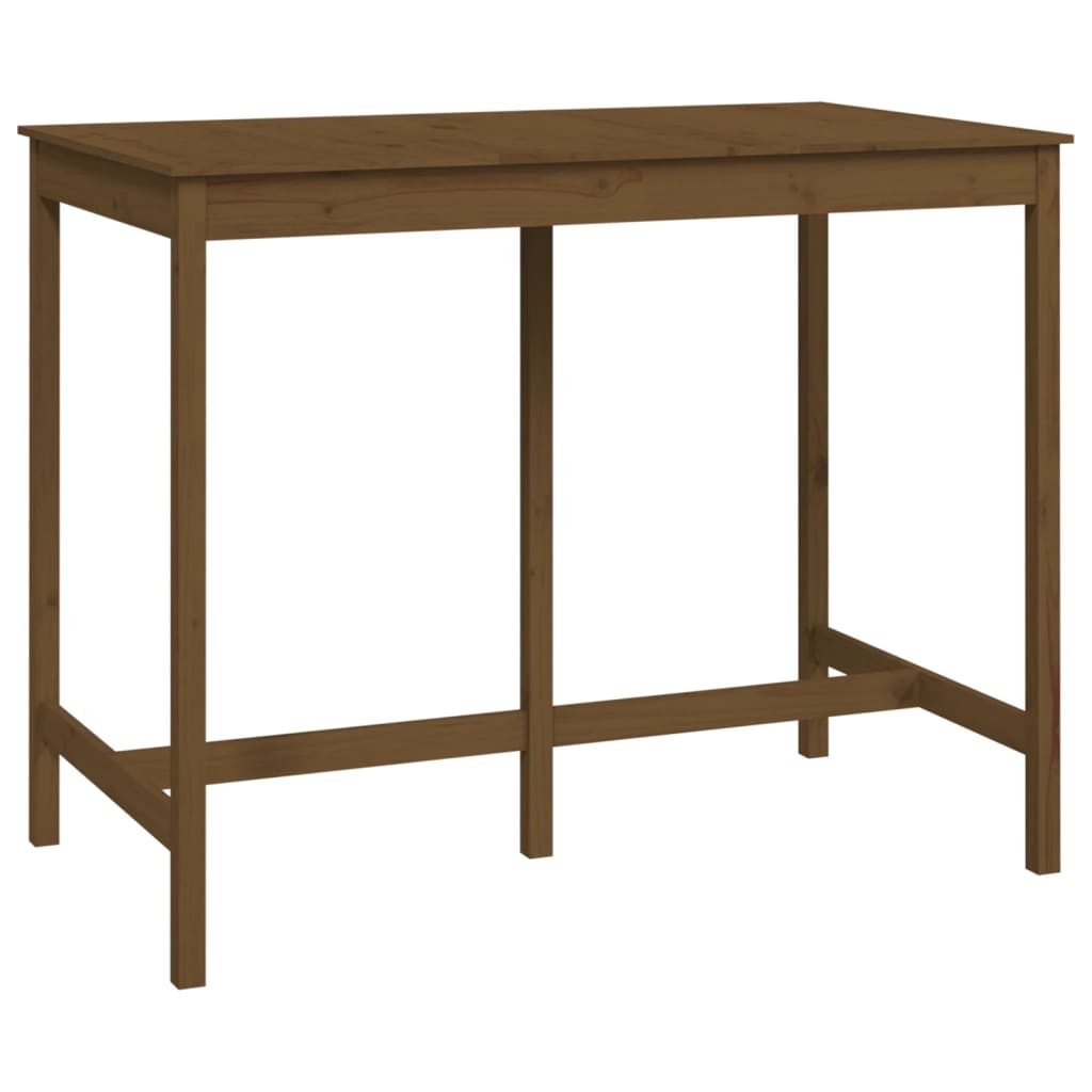 Table de bar Marron miel 140x80x110 cm Bois massif de pin - XIOS