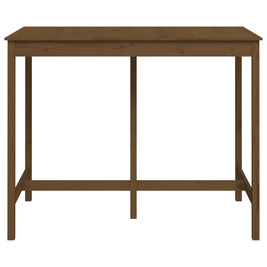 Table de bar Marron miel 140x80x110 cm Bois massif de pin - XIOS