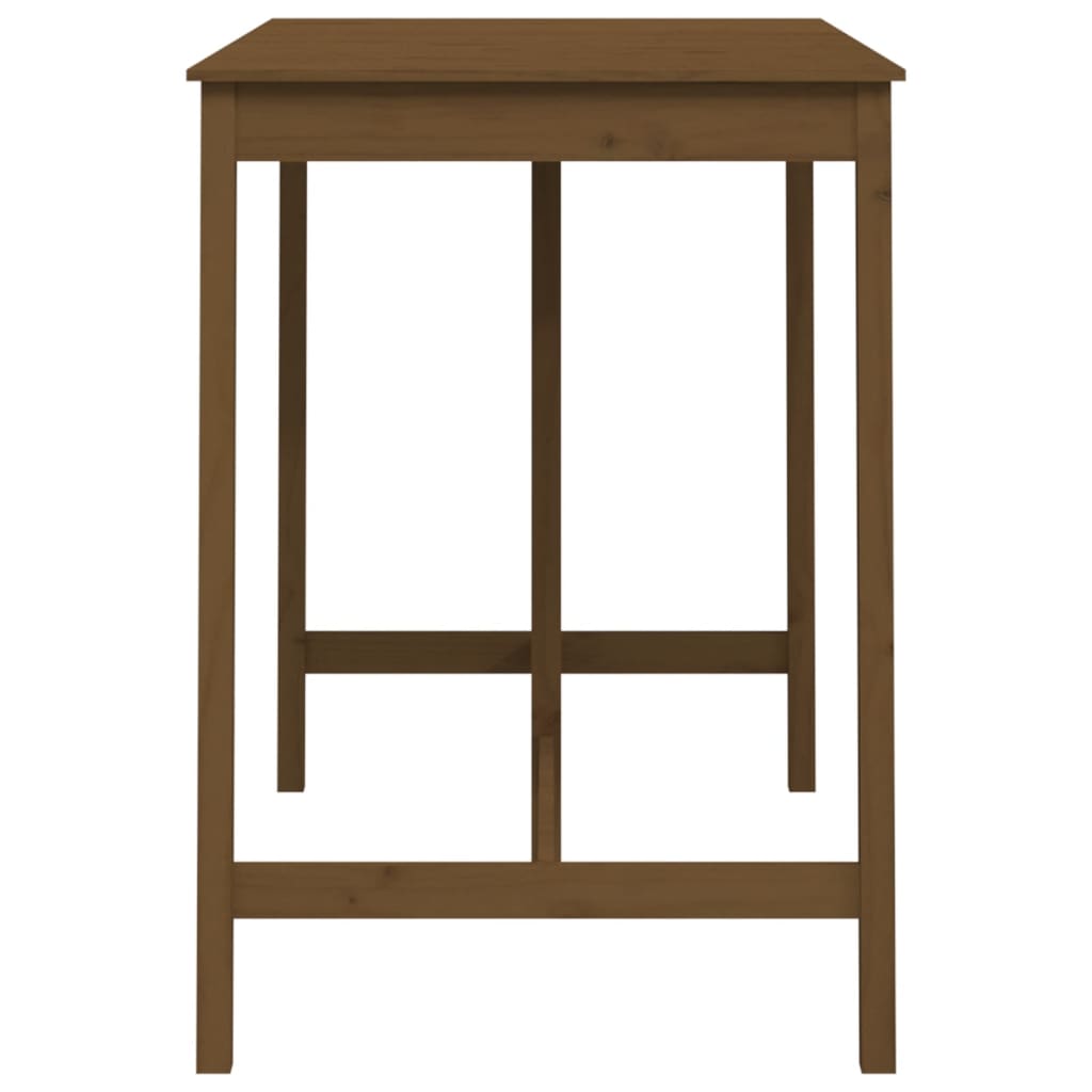 Table de bar Marron miel 140x80x110 cm Bois massif de pin - XIOS