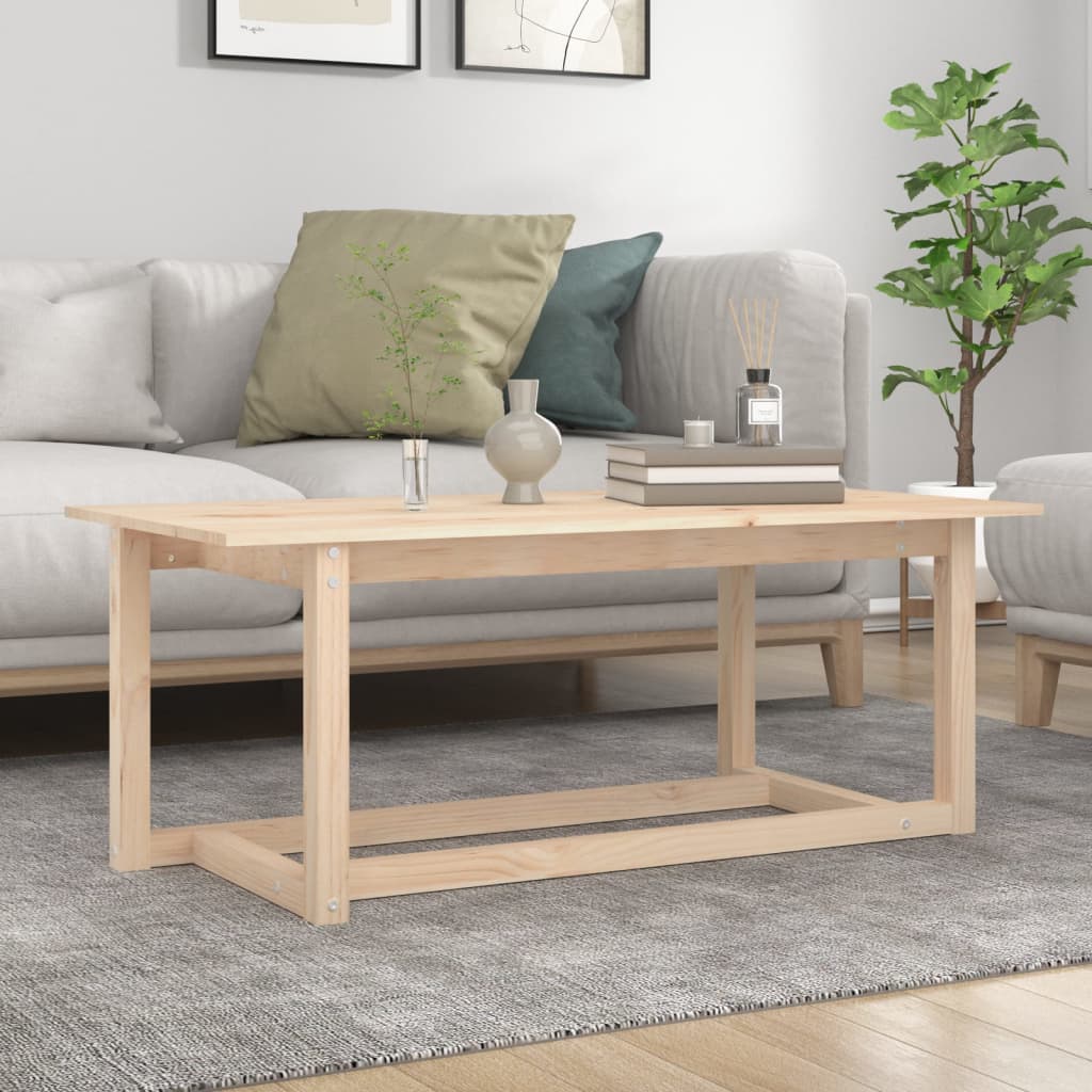 Table basse 110x55x45 cm Bois massif de pin - XIOS