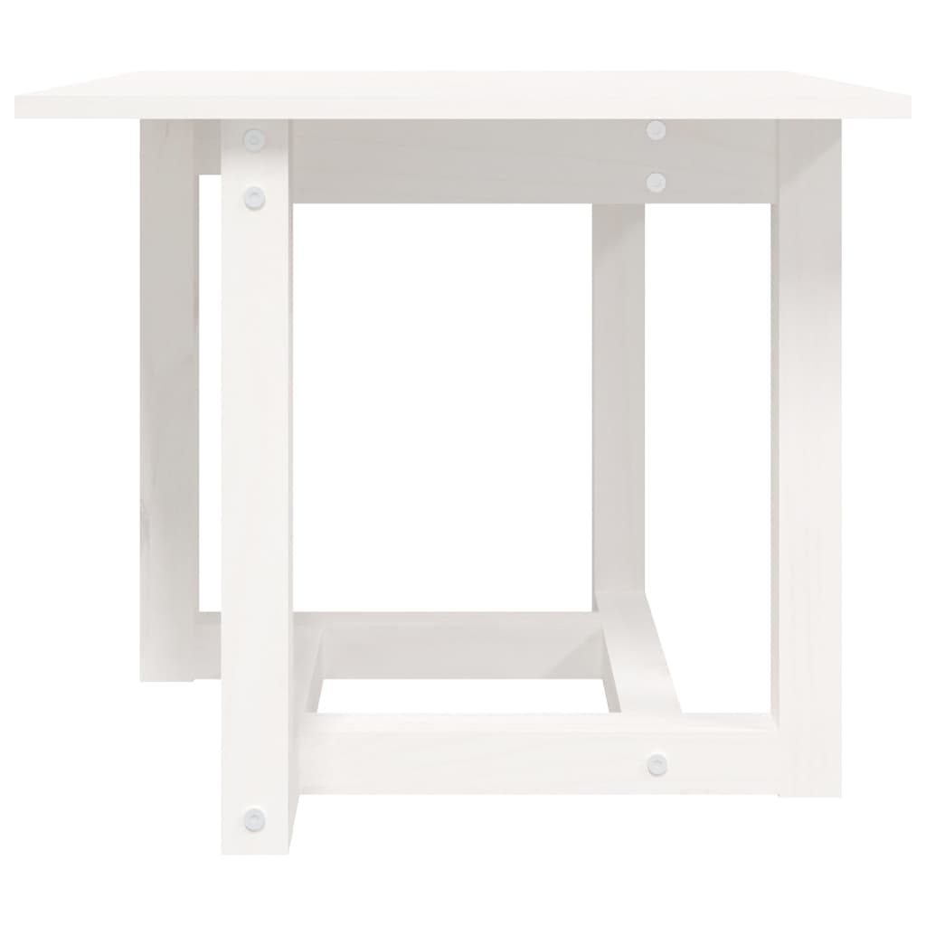 Table basse Blanc 50x50x45 cm Bois massif de pin - XIOS