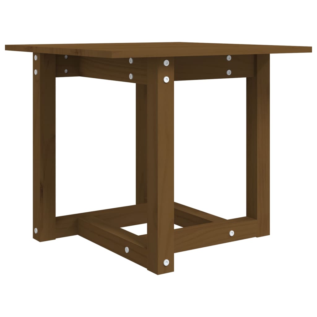 Table basse Marron miel 50x50x45 cm Bois massif de pin - XIOS