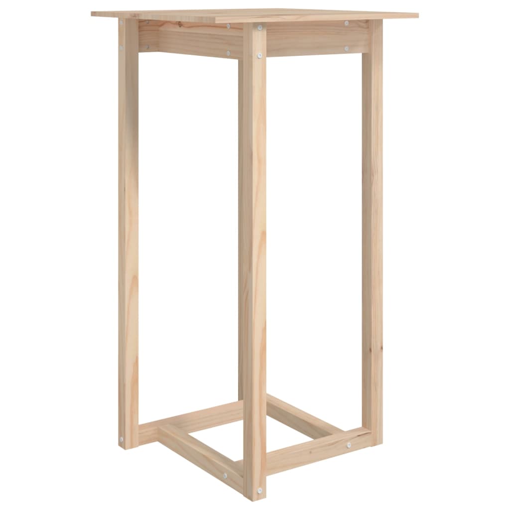 Table de bar 60x60x110 cm Bois massif de pin - XIOS