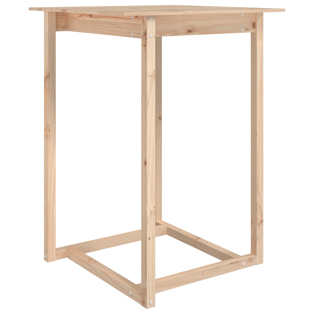 Table de bar 80x80x110 cm Bois massif de pin - XIOS