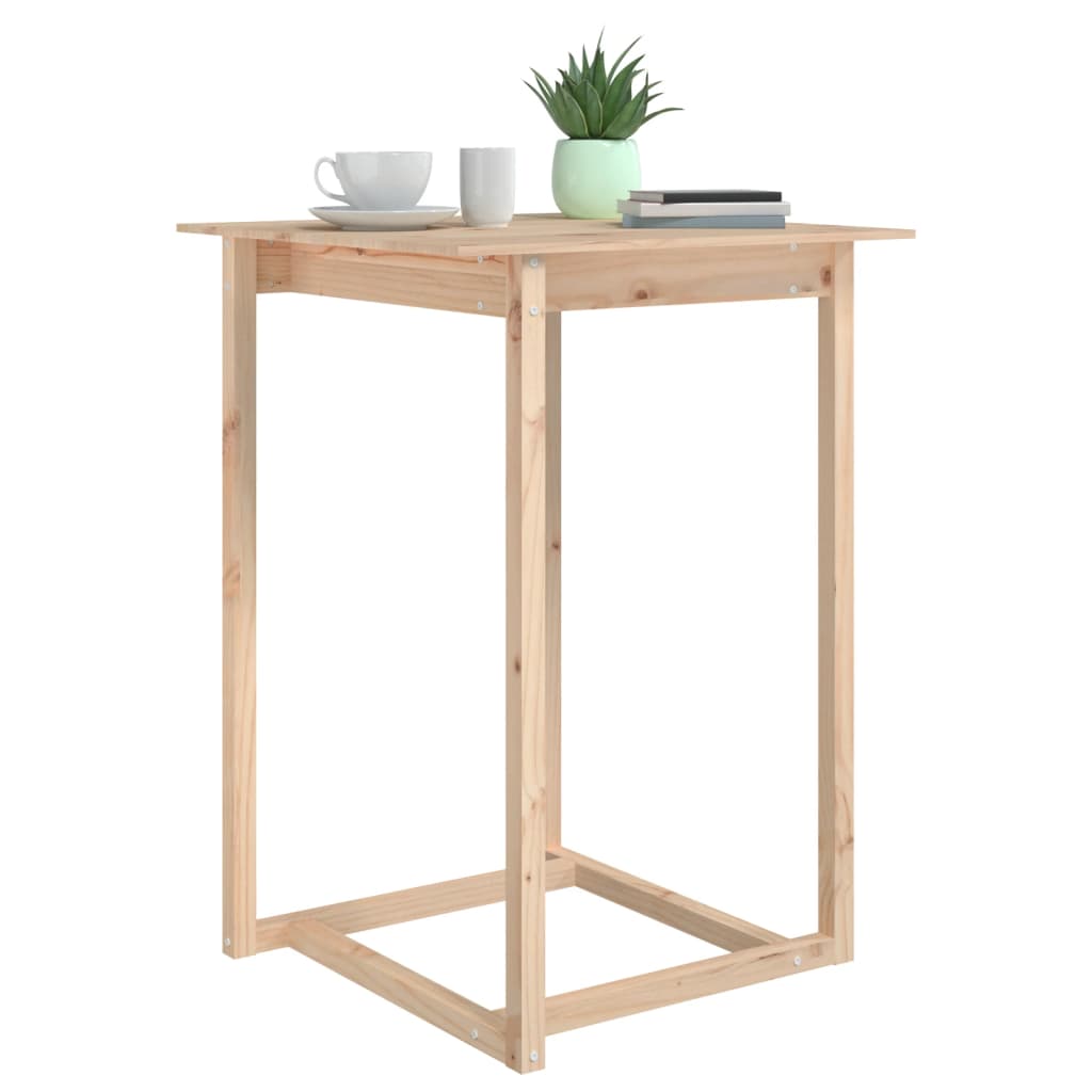 Table de bar 80x80x110 cm Bois massif de pin - XIOS