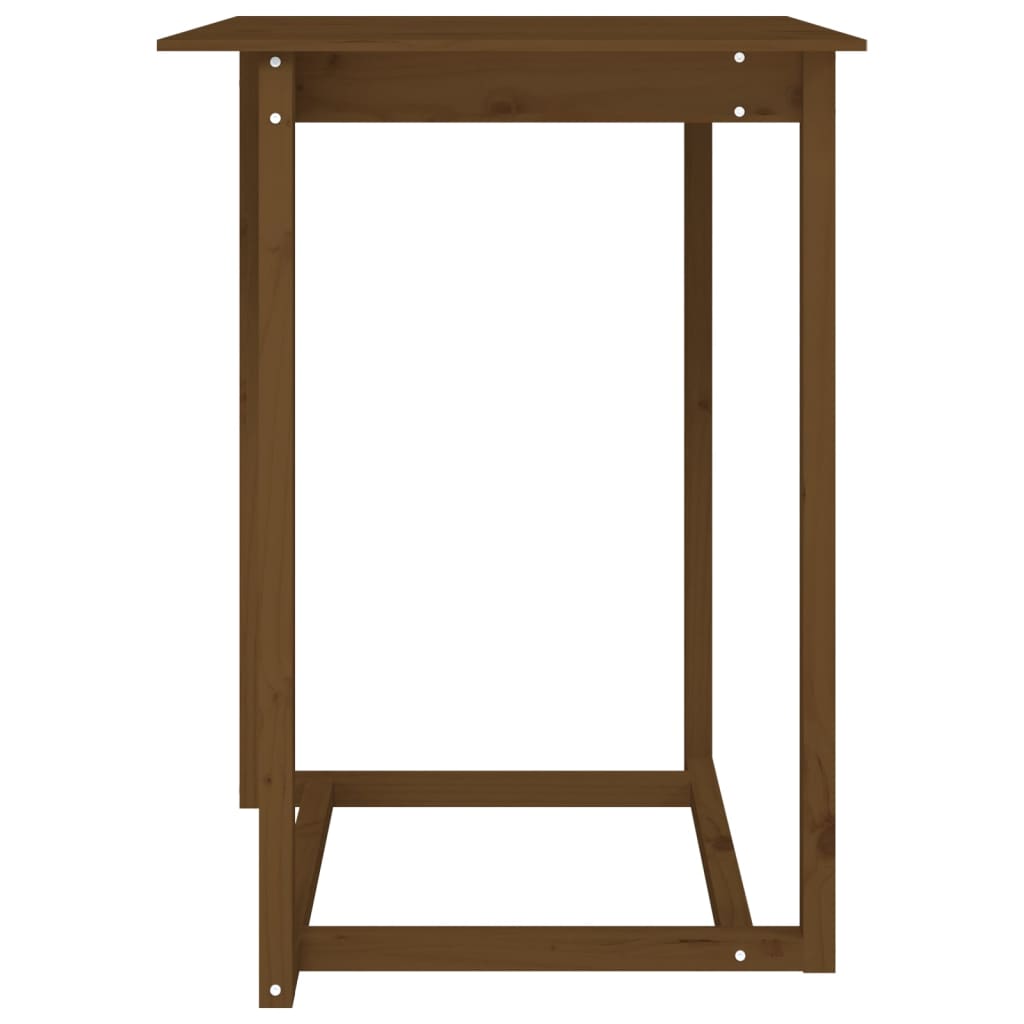 Table de bar Marron miel 80x80x110 cm Bois massif de pin - XIOS