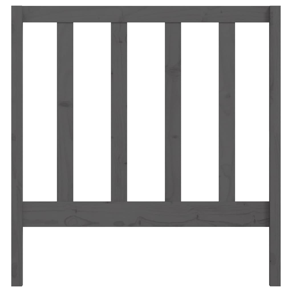 Tête de lit Gris 95x4x100 cm Bois massif de pin - XIOS