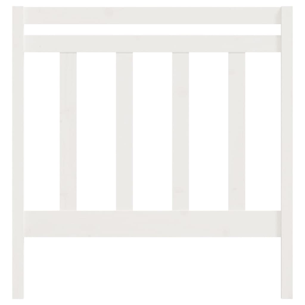 Tête de lit Blanc 95x4x100 cm Bois massif de pin - XIOS