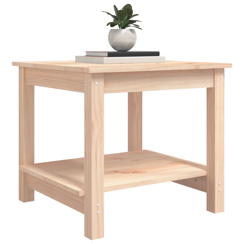 Table basse 50x50x45 cm Bois massif de pin - XIOS