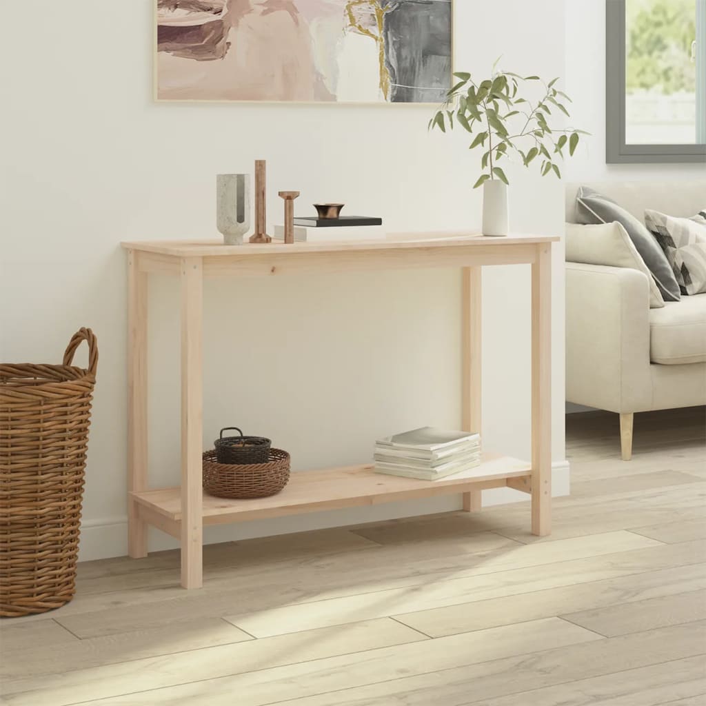 Table console 110x40x80 cm Bois massif de pin - XIOS