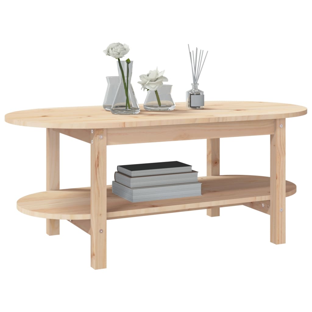 Table basse 110x55x45 cm Bois massif de pin - XIOS