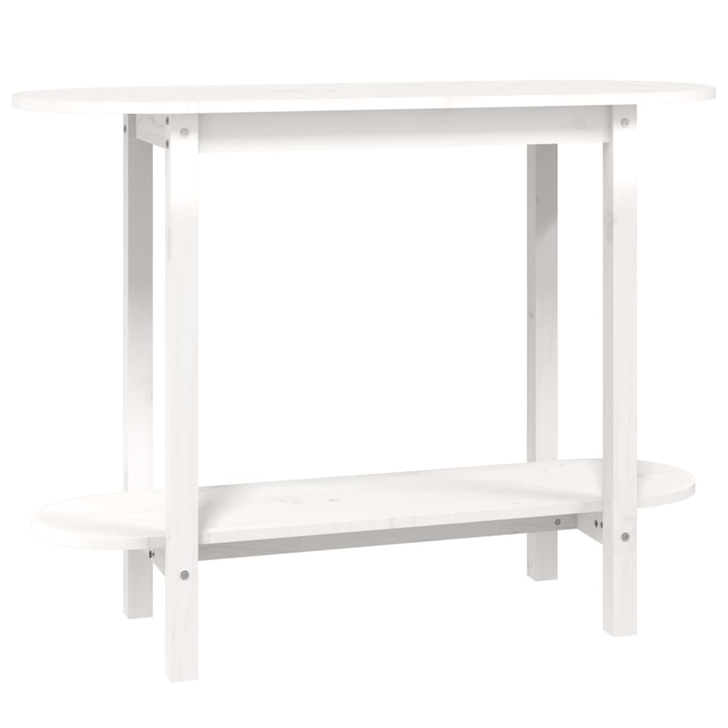 Table console Blanc 110x40x80 cm Bois massif de pin - XIOS