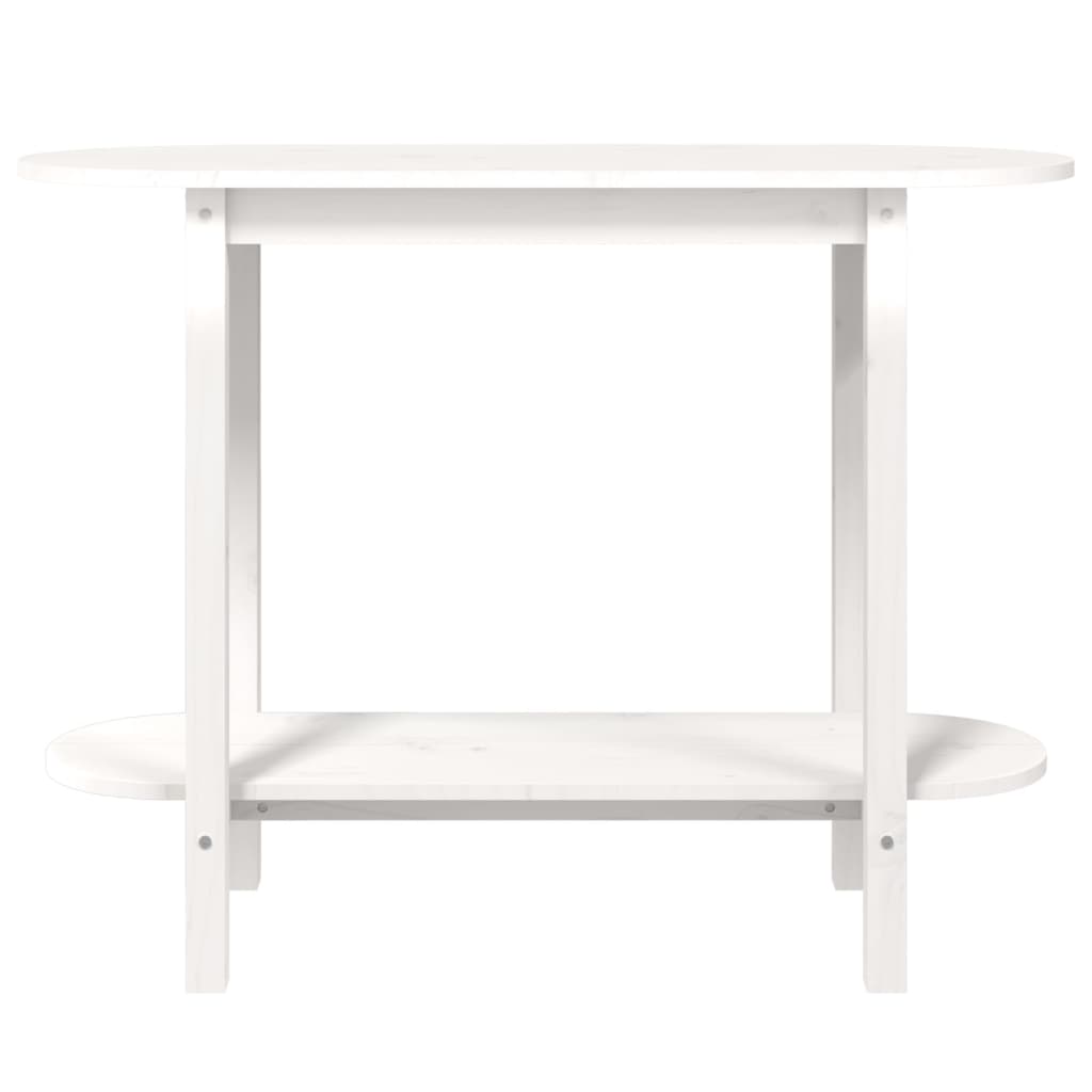 Table console Blanc 110x40x80 cm Bois massif de pin - XIOS