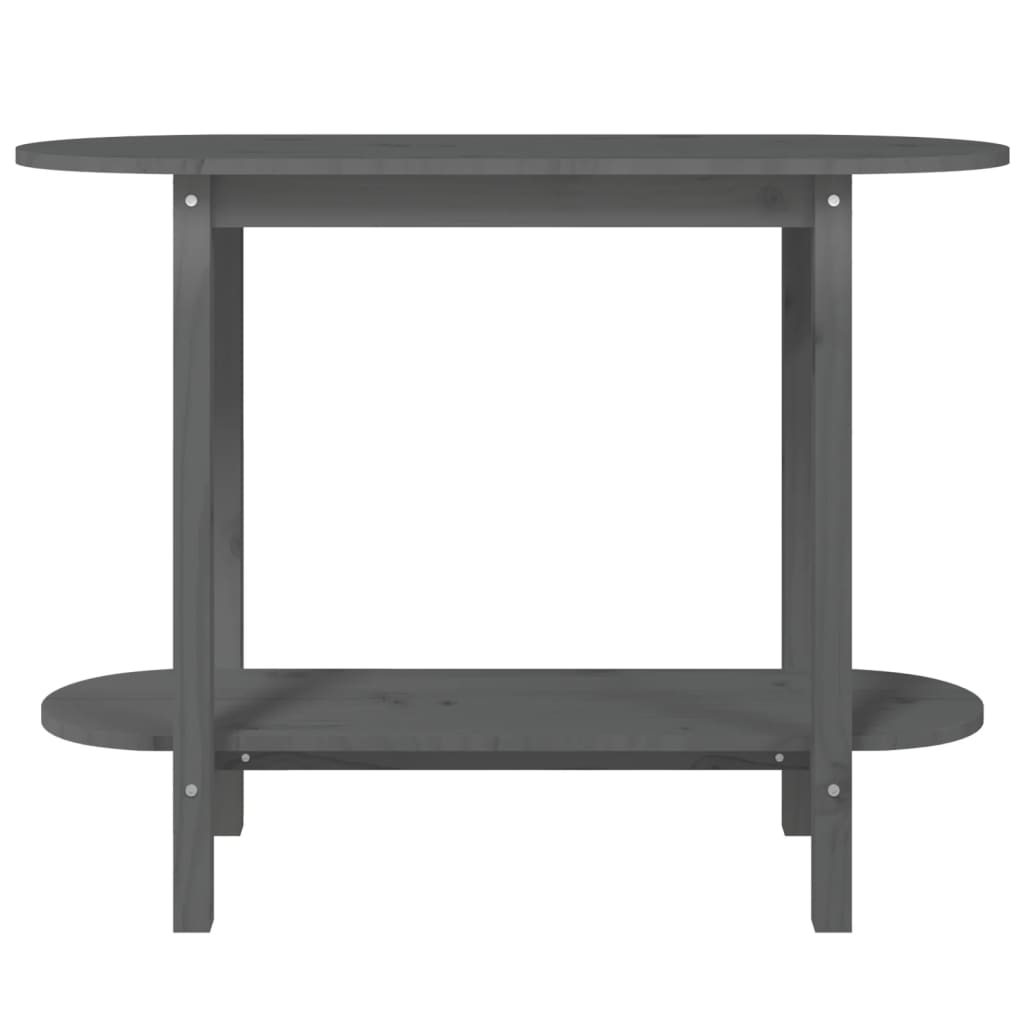 Table console Gris 110x40x80 cm Bois massif de pin - XIOS