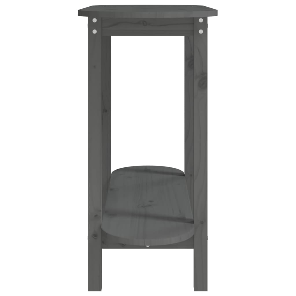 Table console Gris 110x40x80 cm Bois massif de pin - XIOS