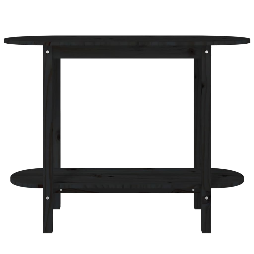 Table console Noir 110x40x80 cm Bois massif de pin - XIOS