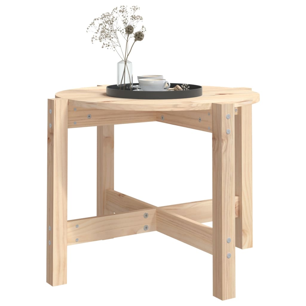 Table basse Ø 62,5x45 cm Bois massif de pin - XIOS