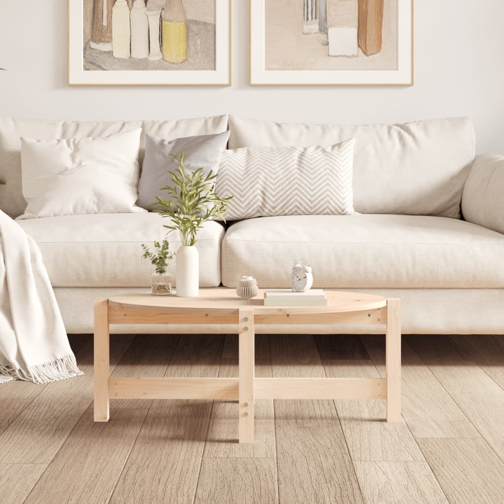 Table basse 87x48x35 cm Bois massif de pin - XIOS