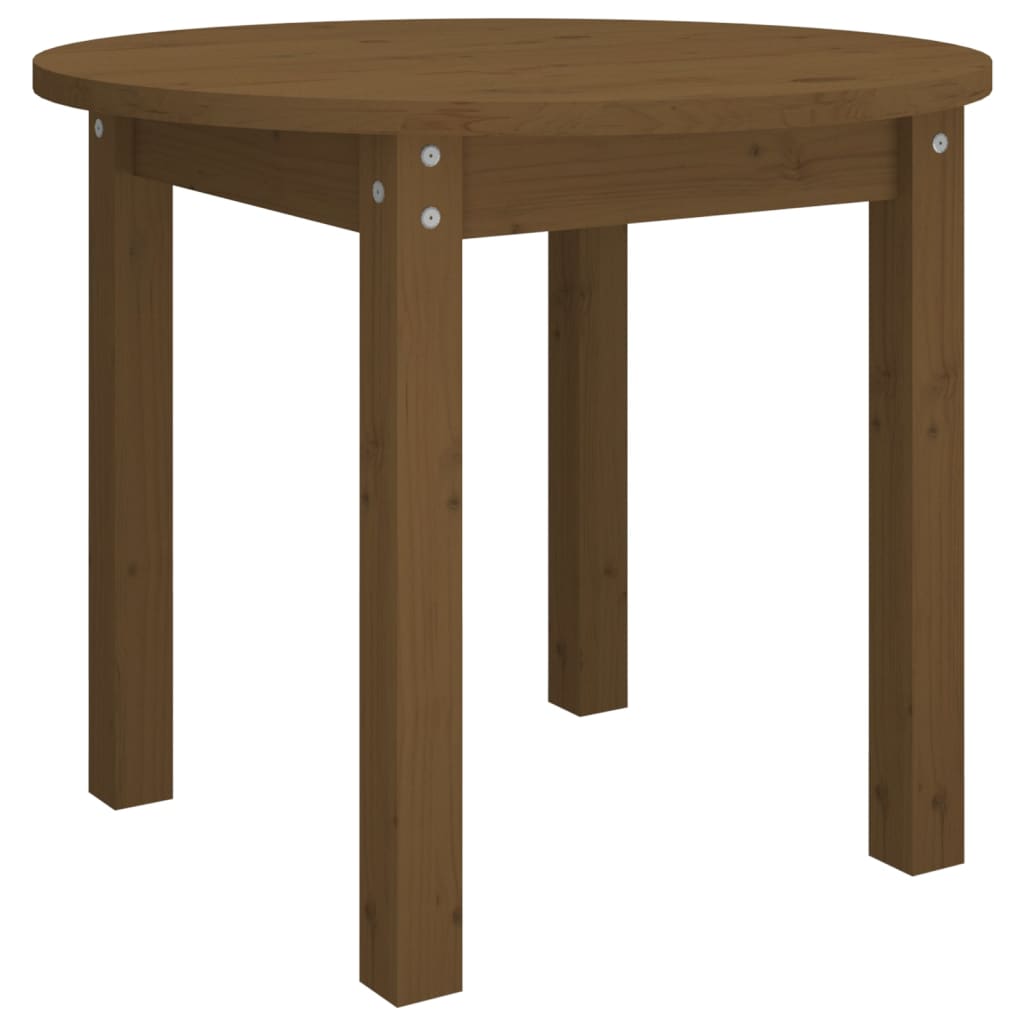 Table basse Marron miel Ø 55x45 cm Bois massif de pin - XIOS