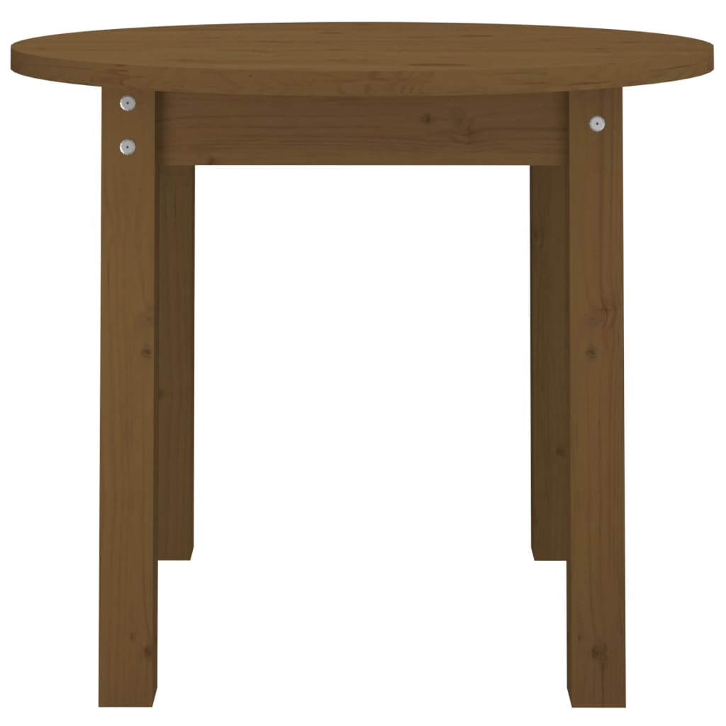 Table basse Marron miel Ø 55x45 cm Bois massif de pin - XIOS