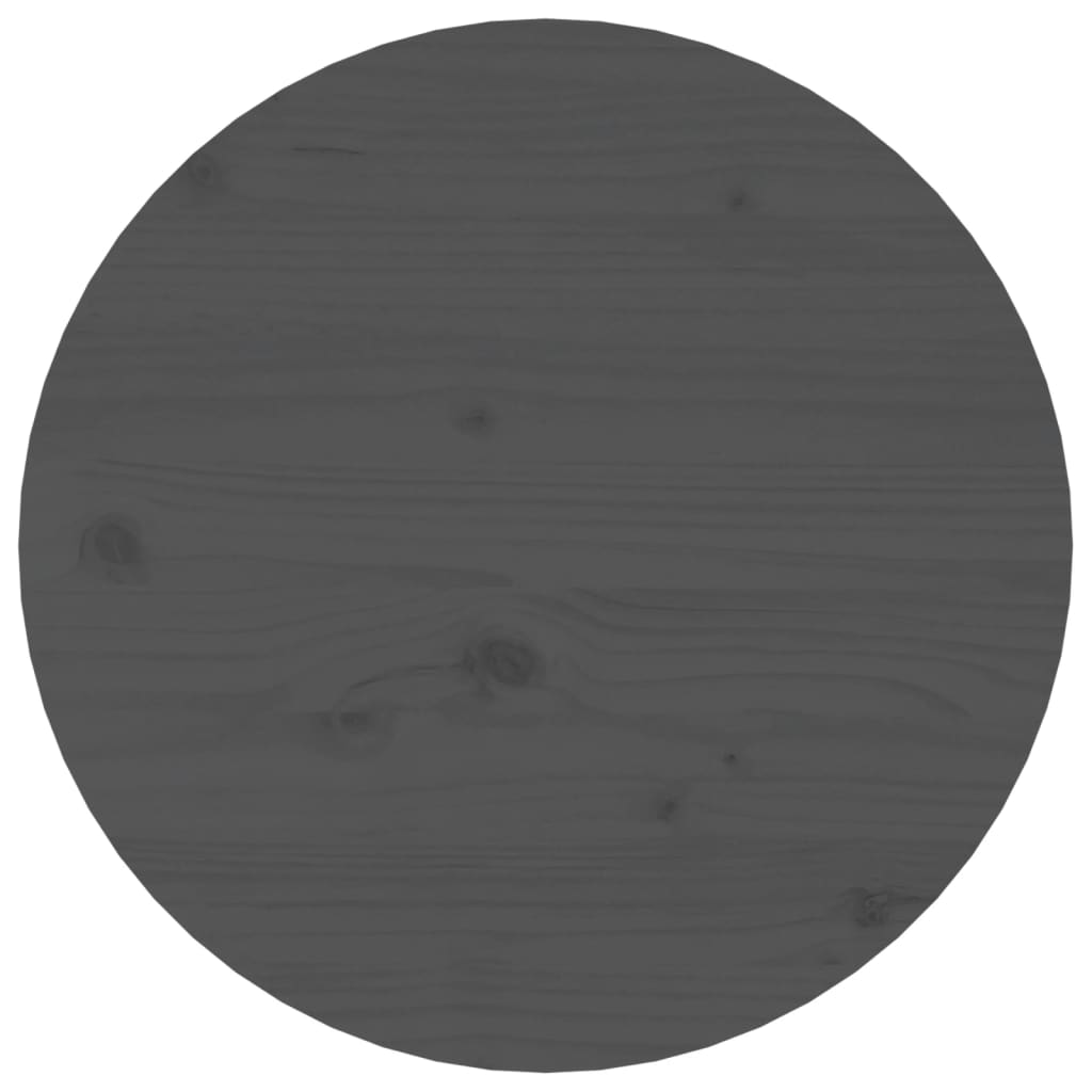 Table basse Gris Ø 45x40 cm Bois massif de pin - XIOS