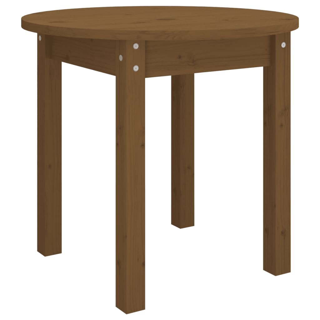 Table basse Marron miel Ø 45x40 cm Bois massif de pin - XIOS