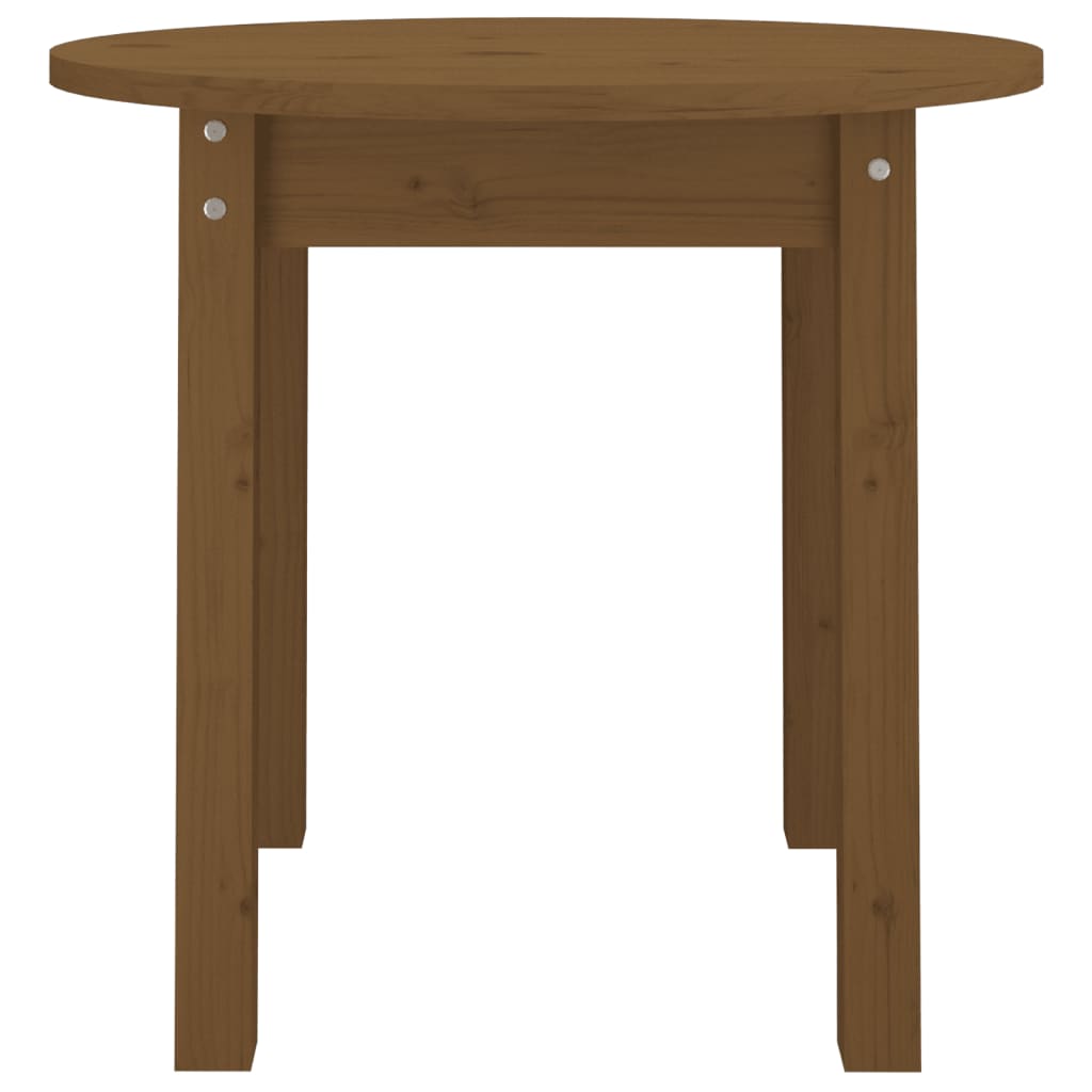 Table basse Marron miel Ø 45x40 cm Bois massif de pin - XIOS