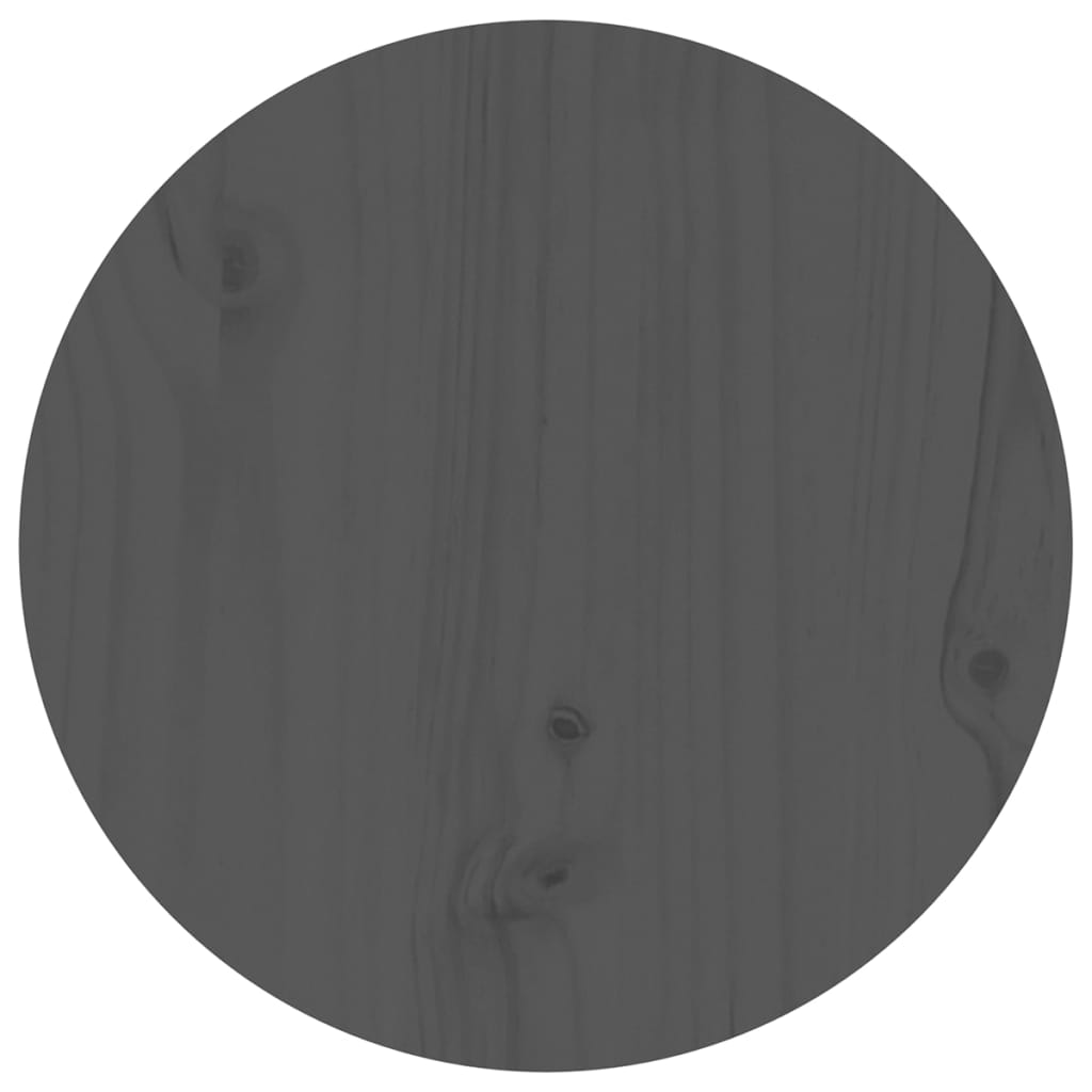 Table basse Gris Ø 40x60 cm Bois massif de pin - XIOS