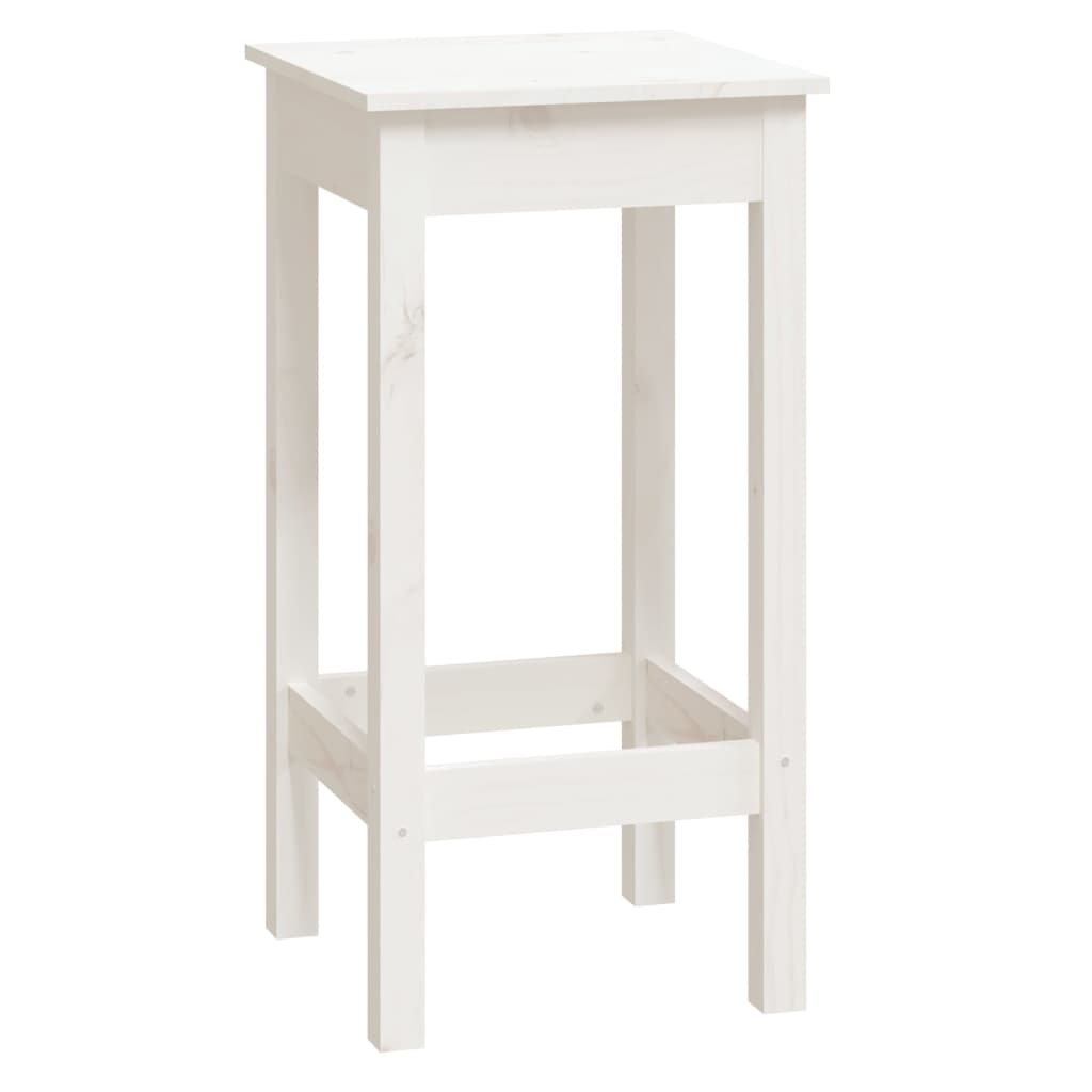 Ensemble de bar 9 pcs Blanc Bois de pin massif - XIOS