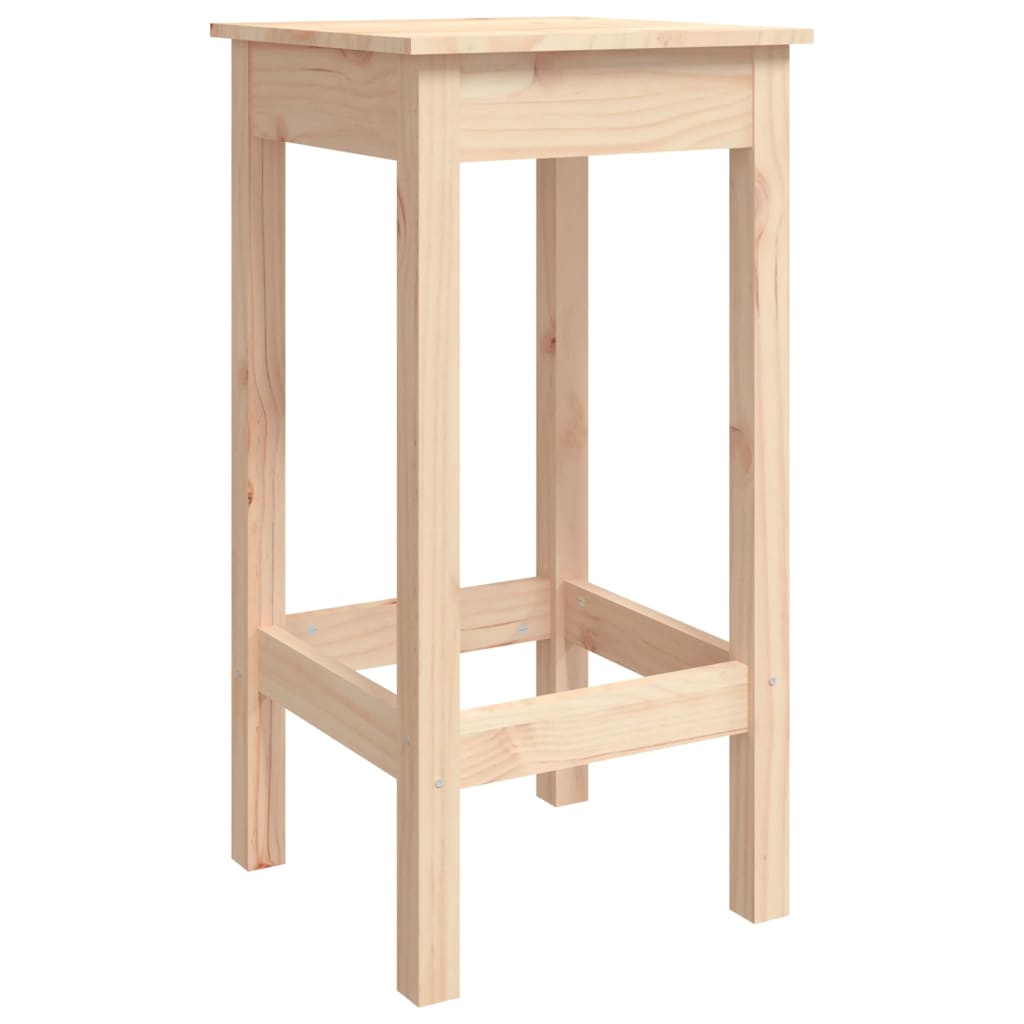 Ensemble de bar 3 pcs Bois de pin massif - XIOS