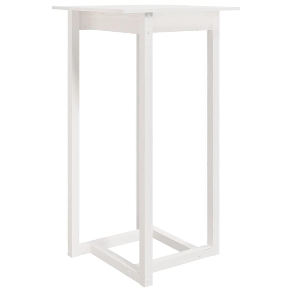 Ensemble de bar 3 pcs Blanc Bois de pin massif - XIOS