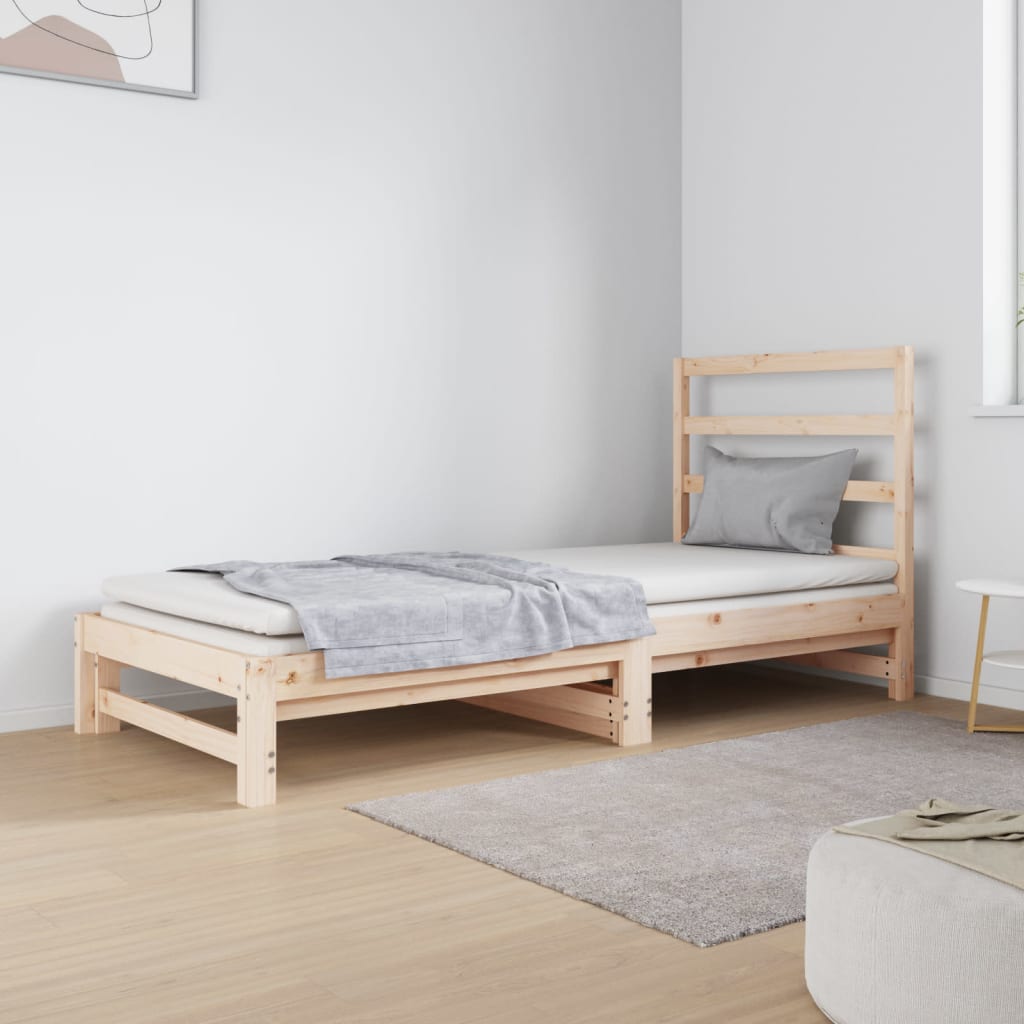 Lit coulissant sans matelas 2x(90x190) cm - XIOS