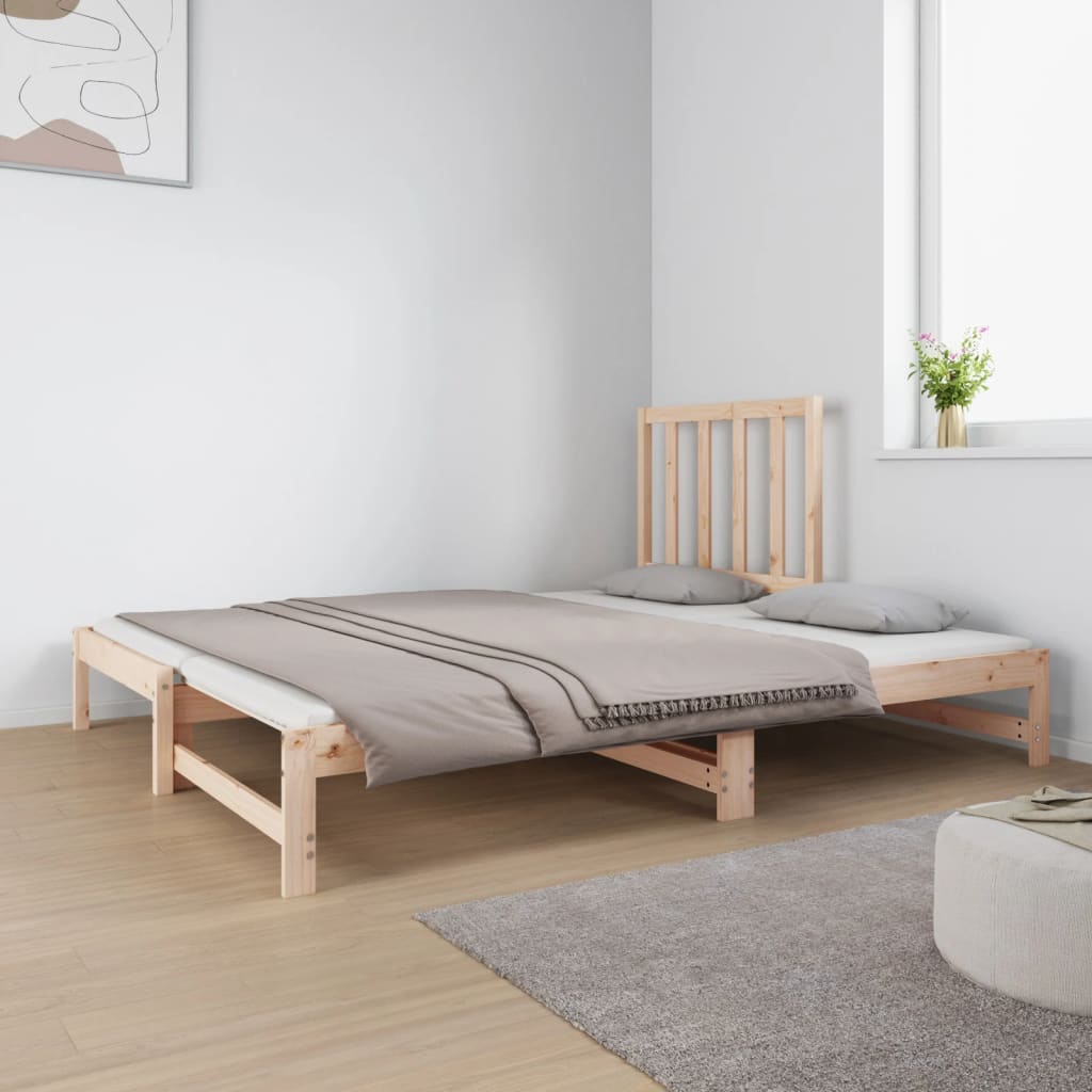 Lit coulissant sans matelas 2x(90x190) cm - XIOS
