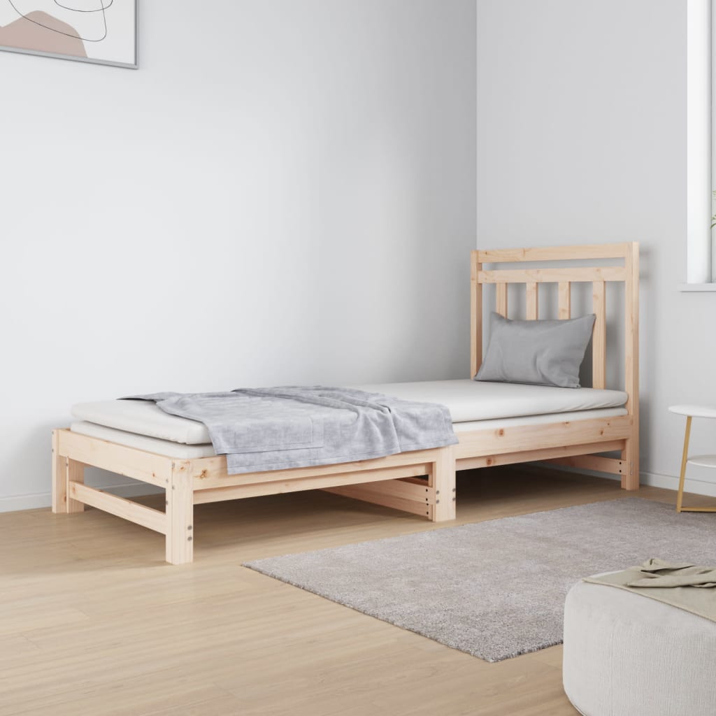 Lit coulissant sans matelas 2x(90x190) cm - XIOS