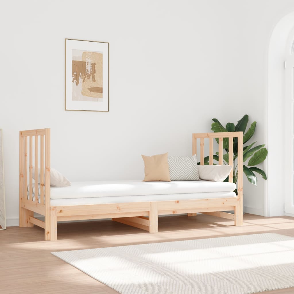 Lit coulissant sans matelas 2x(90x190) cm - XIOS