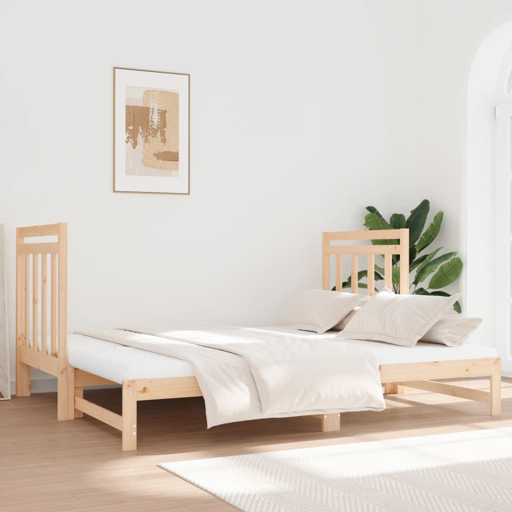Lit coulissant sans matelas 2x(90x190) cm