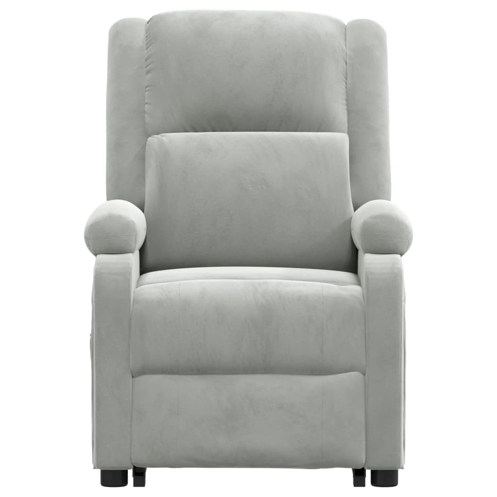 Fauteuil de massage Gris clair Velours - XIOS