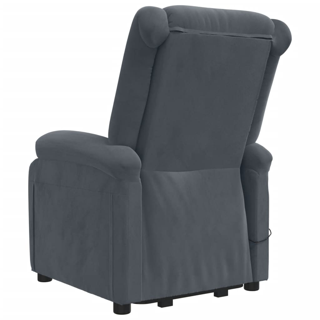 Fauteuil de massage Gris foncé Velours - XIOS