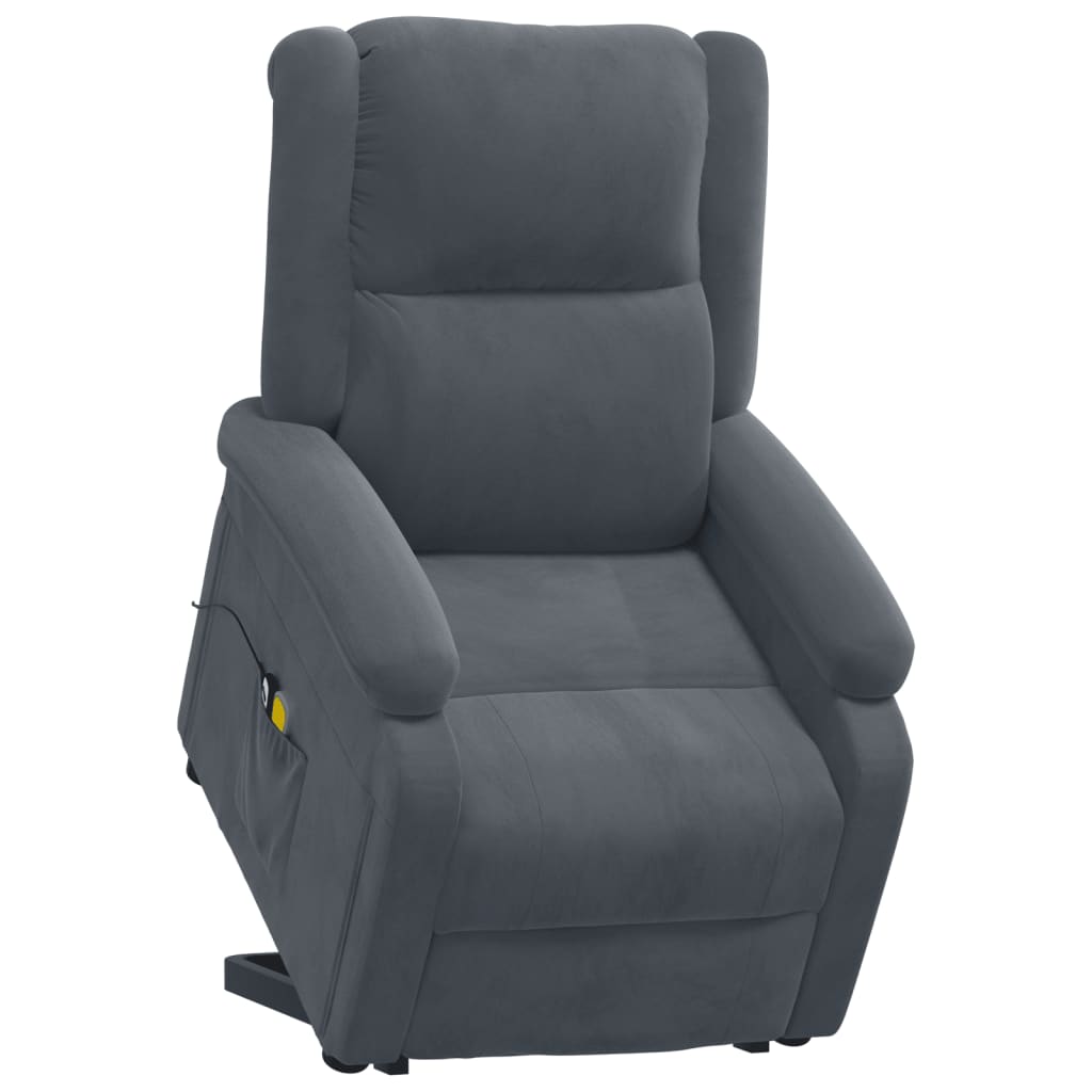 Fauteuil de massage Gris foncé Velours - XIOS