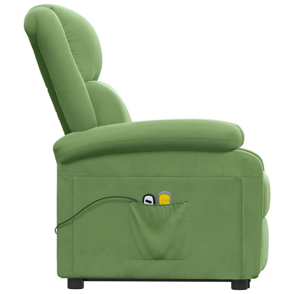 Fauteuil de massage Vert clair Velours - XIOS