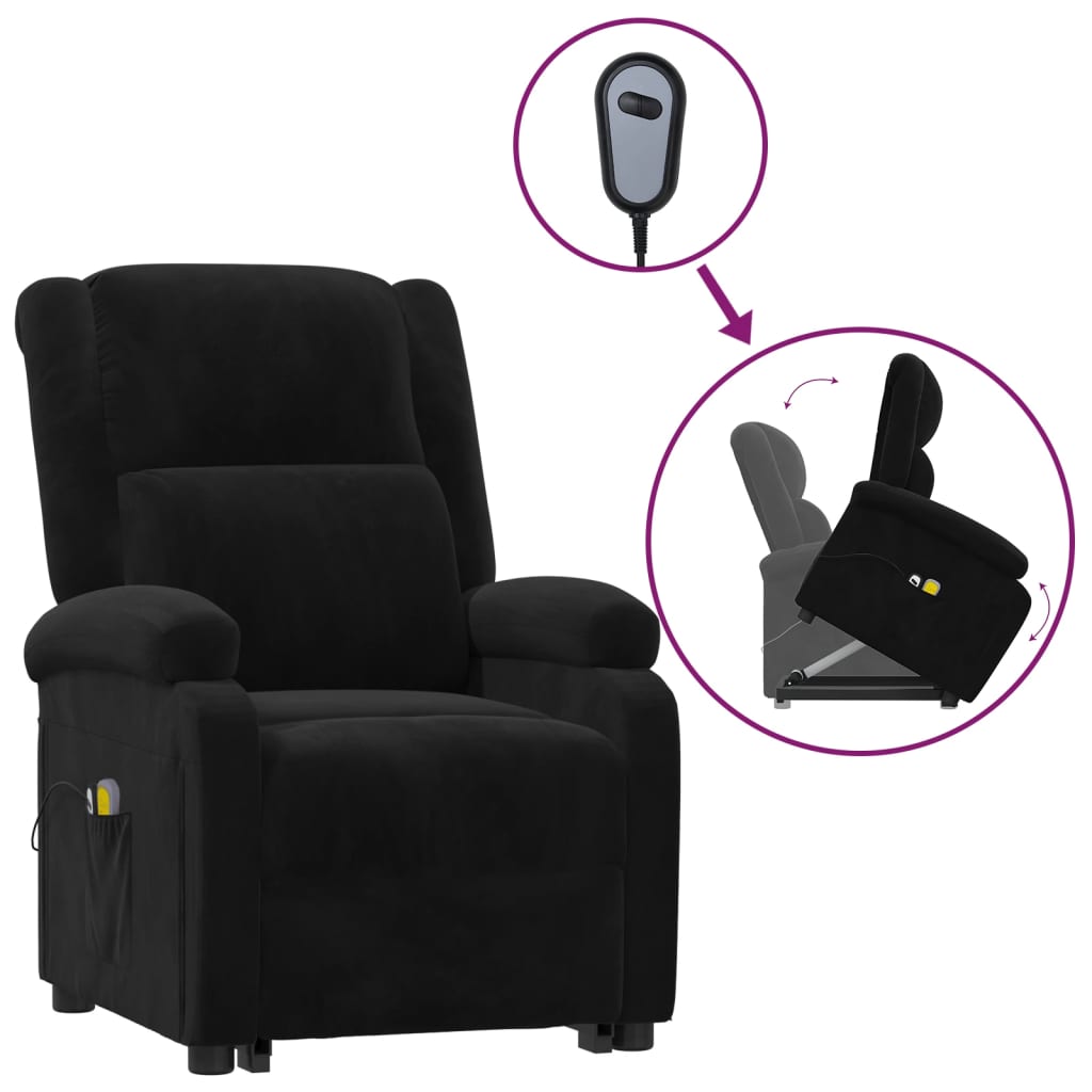 Fauteuil de massage Noir Velours - XIOS