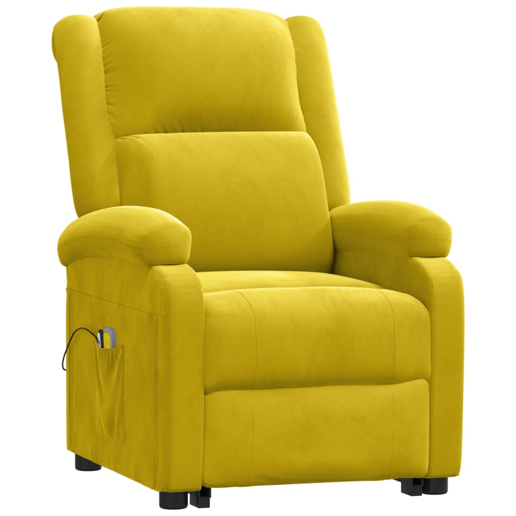 Fauteuil de massage Jaune Velours - XIOS