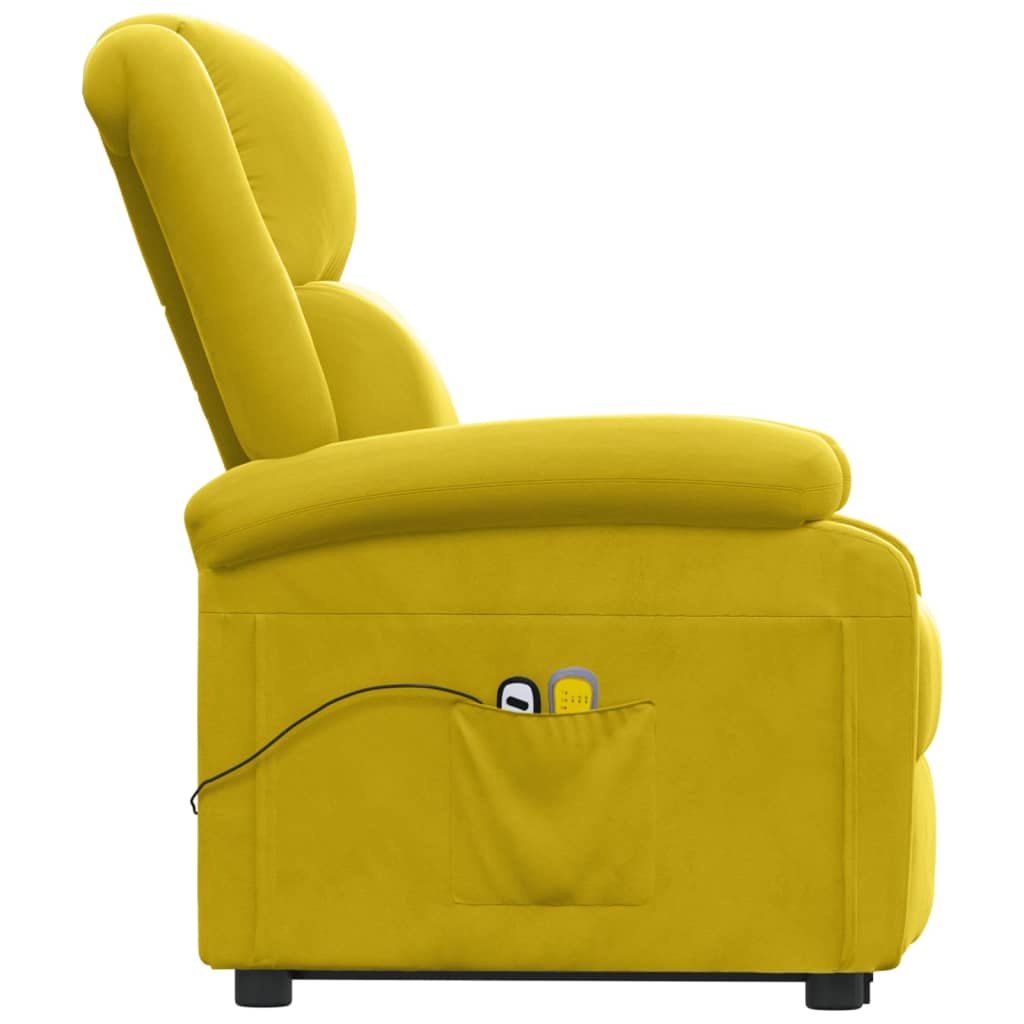 Fauteuil de massage Jaune Velours - XIOS