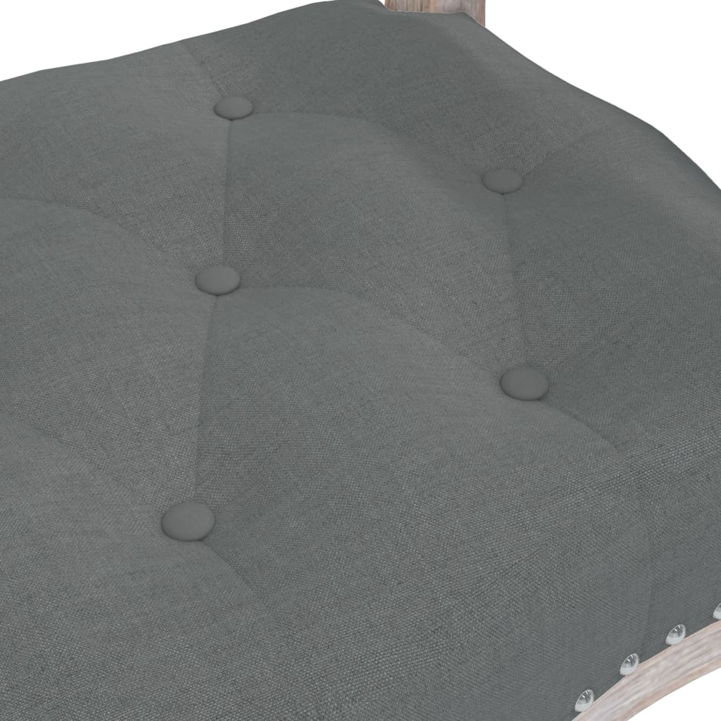 Banc Gris foncé 110x45x60 cm Tissu - XIOS