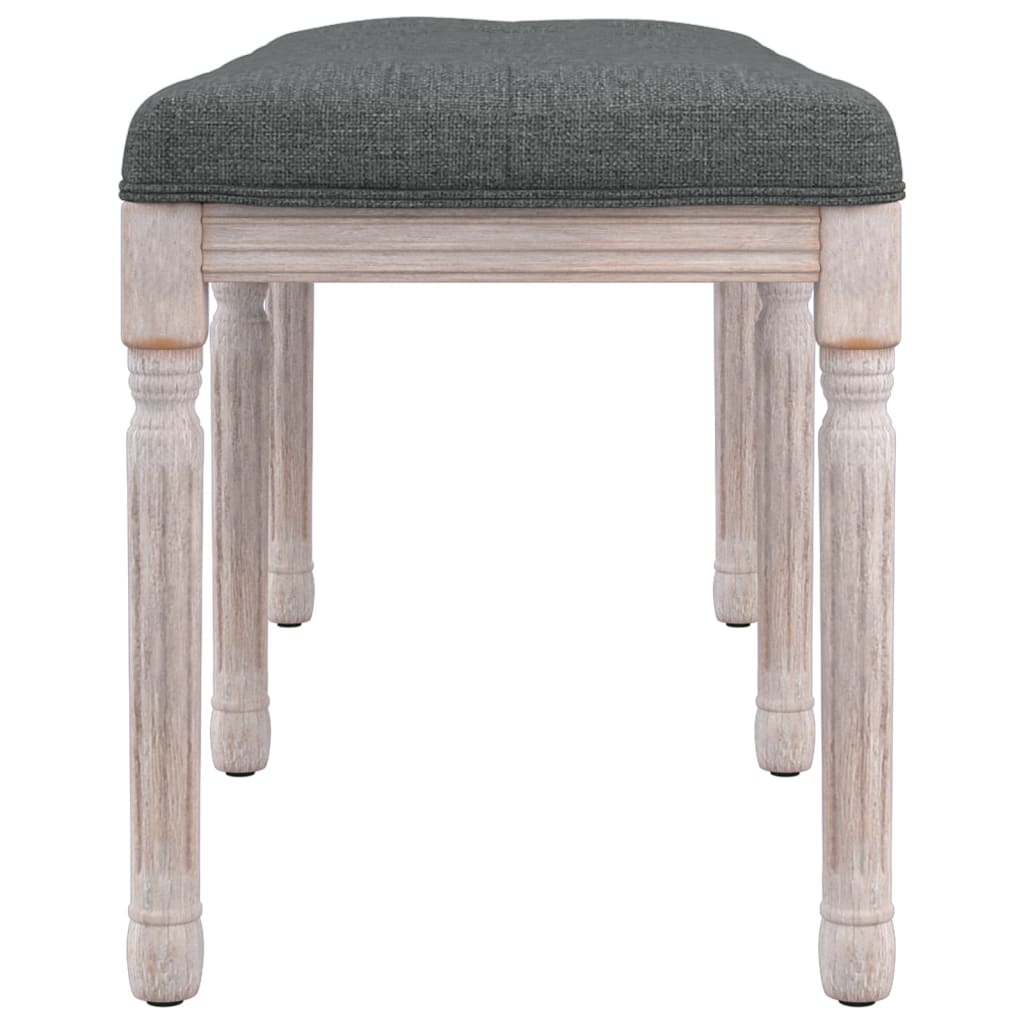 Banc Gris foncé 110x40x49 cm Tissu - XIOS